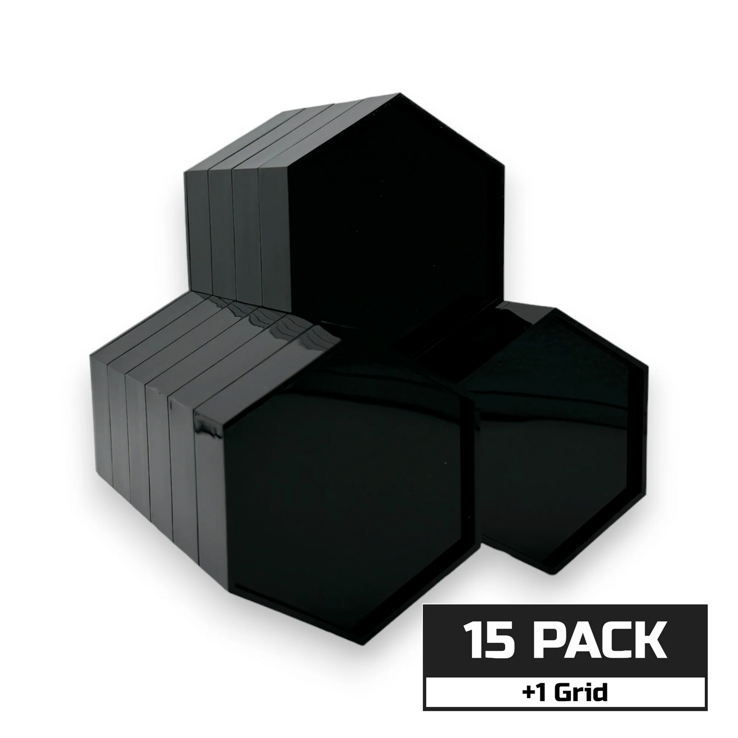 Luna Series: Hexagon Risers - Multi Pack - Grid Included - 1/12 Scale
