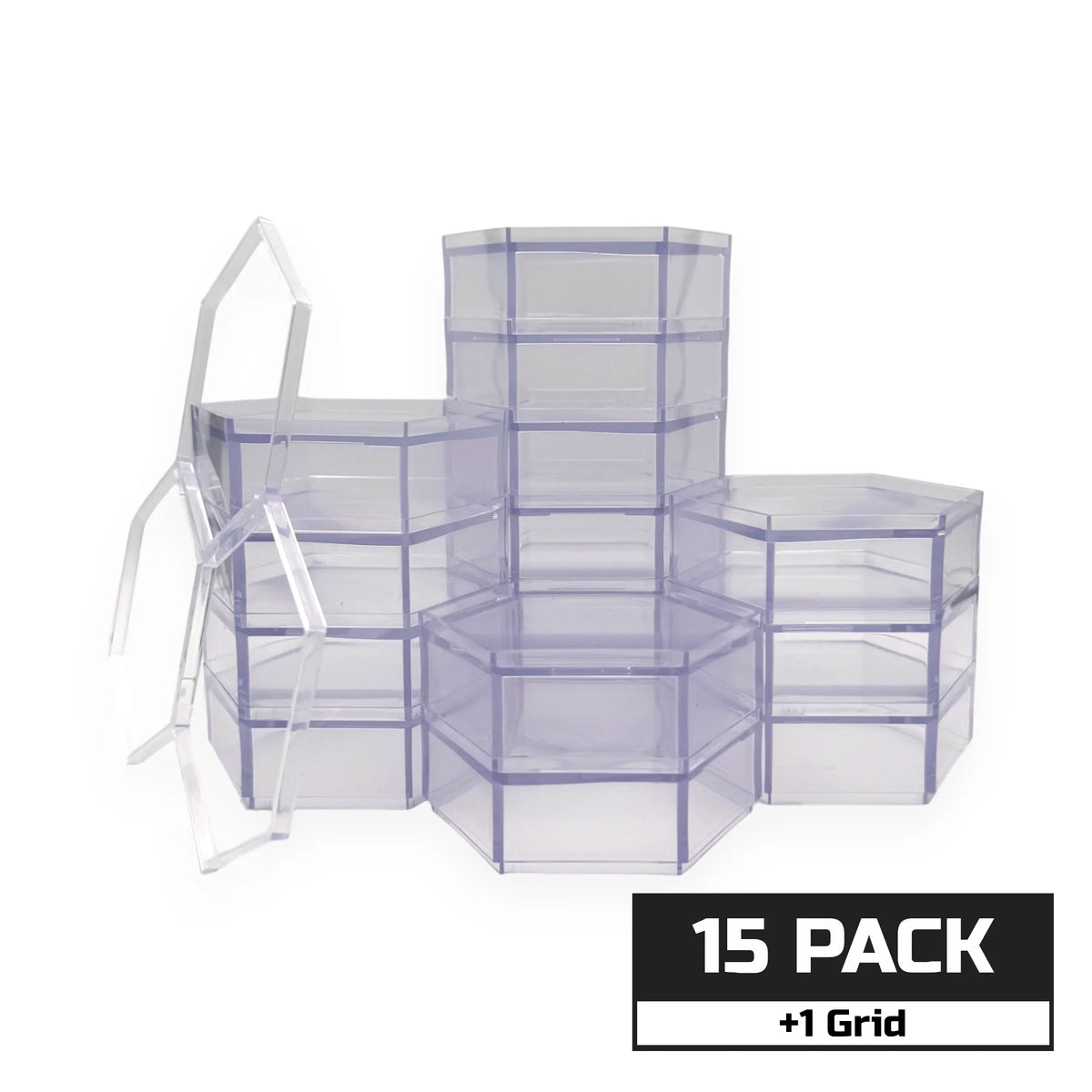 Grid Risers Customizable Hexagon Risers - Multi Pack - Grid Included - 1/12 Scale ...