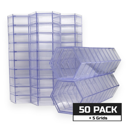 Luna Series: Stackable Risers - Multi Pack - Grid Included - Designed for Figures 4in-7in