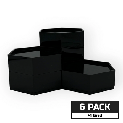 Luna Series: Stackable Risers - Multi Pack - Grid Included - Designed for Figures 4in-7in