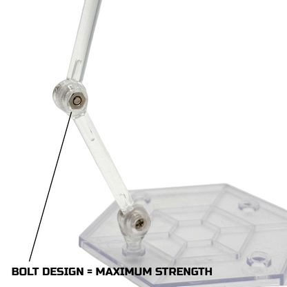 Luna Series: Poseable Flight Stands - Screwdriver Included - Designed For Figures 4in-7in - Articulated Stands