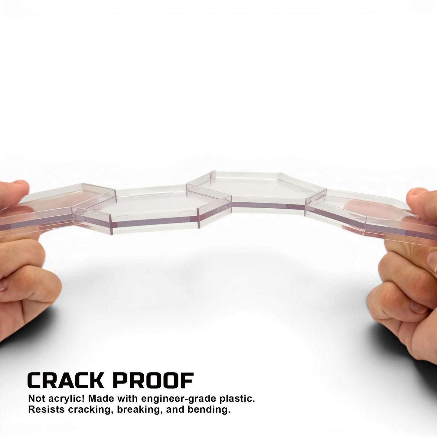 Luna Series: Tiered Riser - Multi-Pack - Clear - Action Figure Display Stand