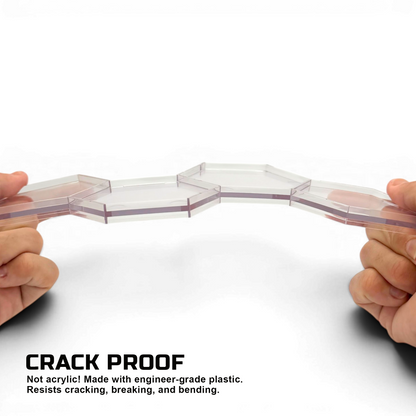 Luna Series: Tiered Riser - Multi-Pack - Clear - Action Figure Display Stand