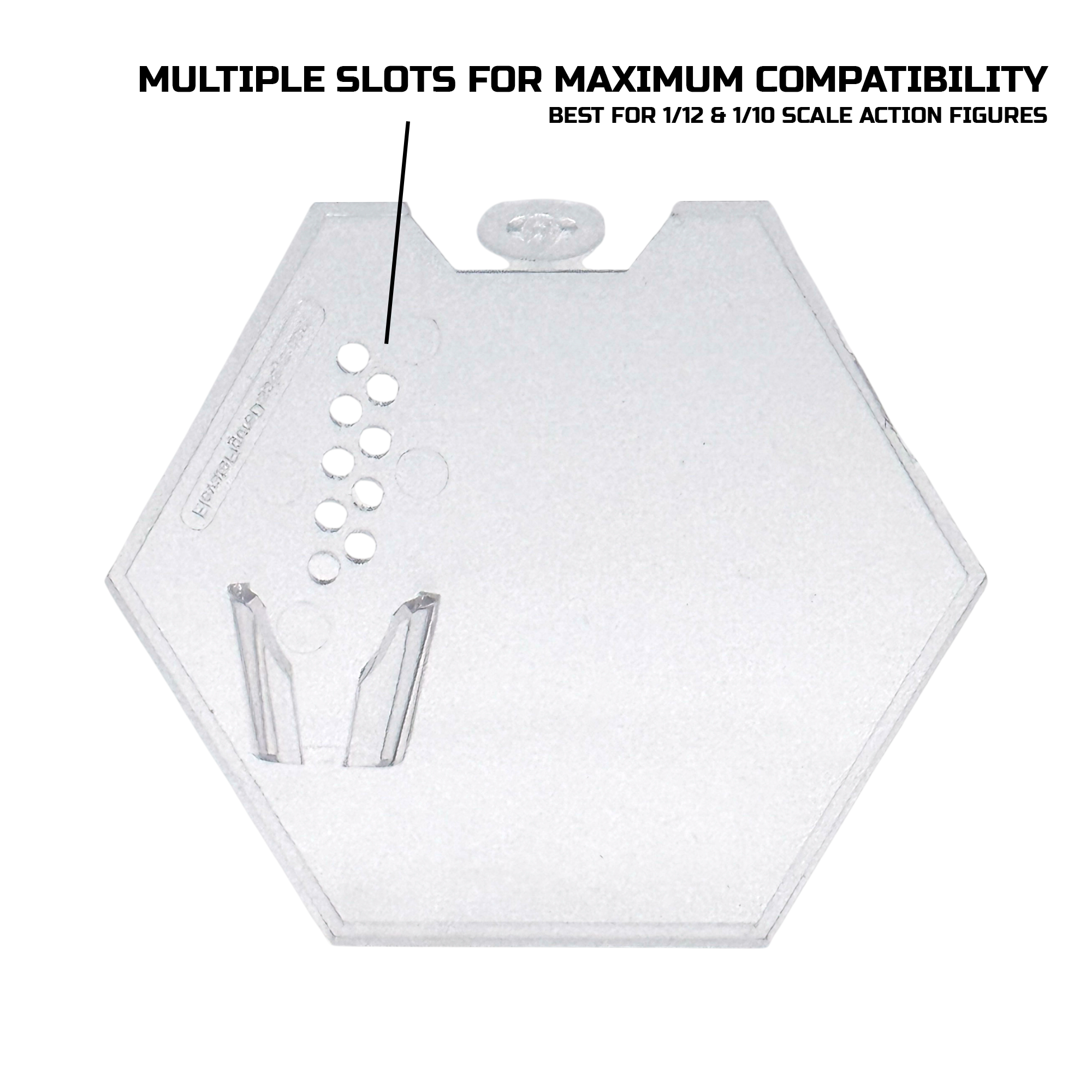 Luna Series: Peg-Free Footstands (9-Pack) - Clear - 1/12 & 1/10 Scale