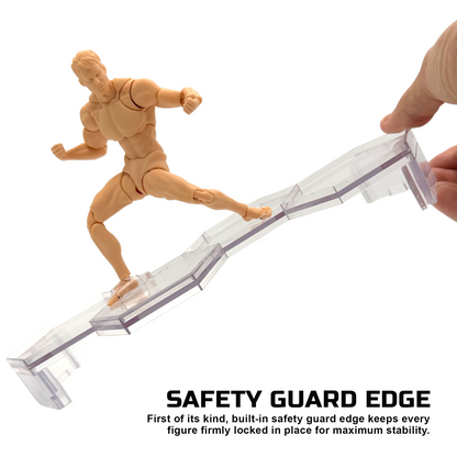 Luna Series: Tiered Riser - Multi-Pack - Clear - Action Figure Display Stand