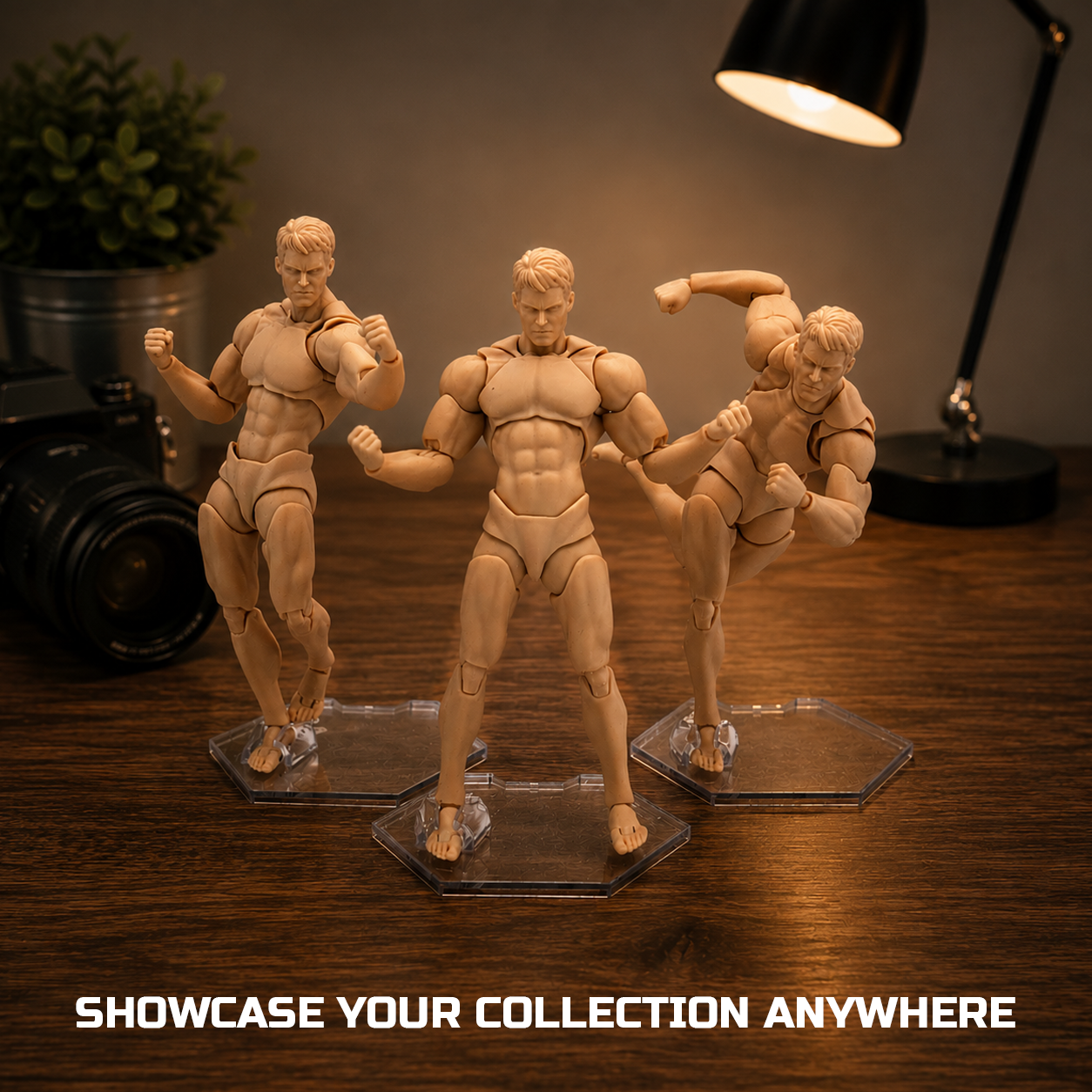 Luna Series: Peg-Free Footstands (9-Pack) - Clear - 1/12 & 1/10 Scale