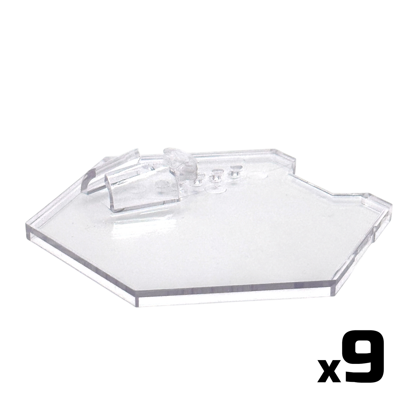 Luna Series: Peg-Free Footstands - Clear - Designed for Figures 4in-7in